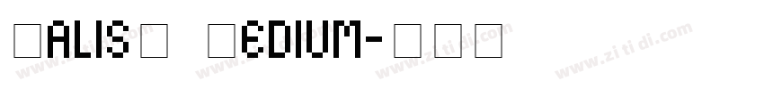 HalisR Medium字体转换